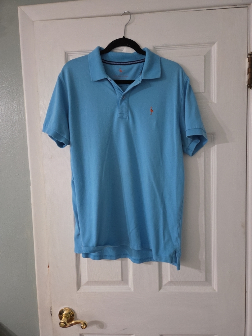 Tailor Byrd Men's Light Blue Polo Shirt - Classic Short Sleeve.  RN112499